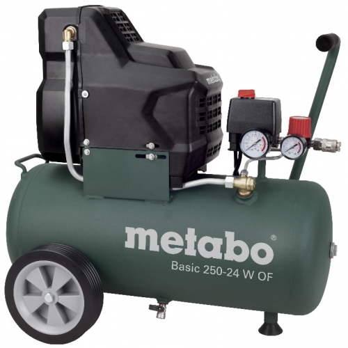 METABO Kompresors Basic 250-24 W OF, bez eļļas,